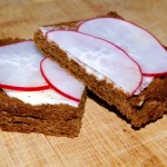 Radish Tartine at 1840 Farm