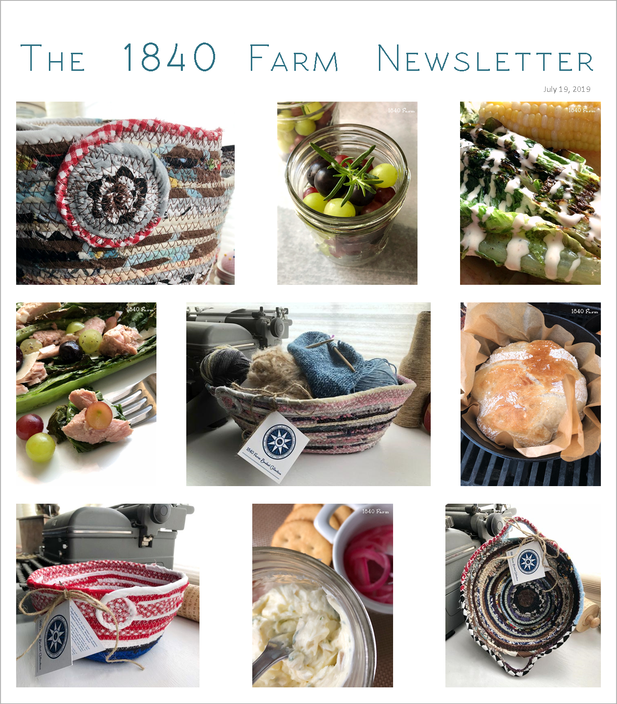 The 1840 Farm Community Newsletter 1840 Farm