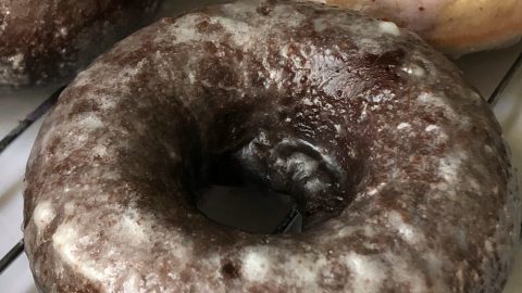 chocolate glazed donut from dunkin donuts